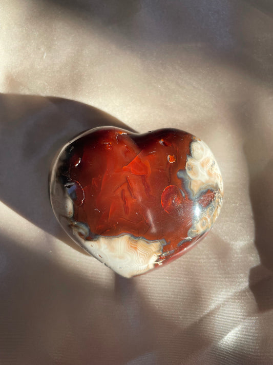 Carnelian Heart B (123g) - 6cm