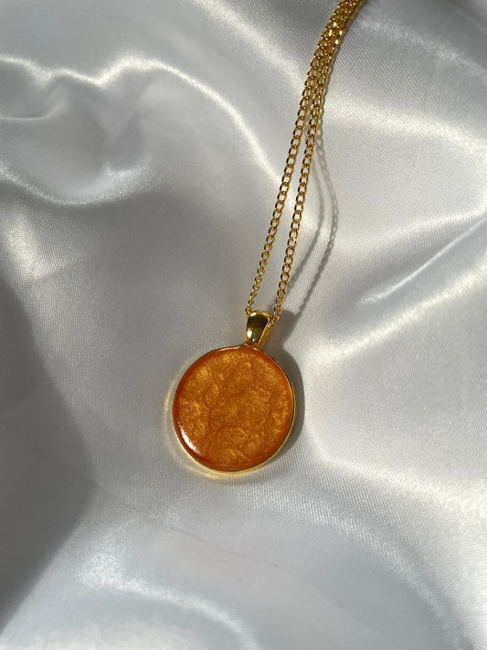 Orange Necklace Pendant