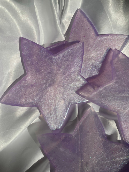Lilac Star Coasters