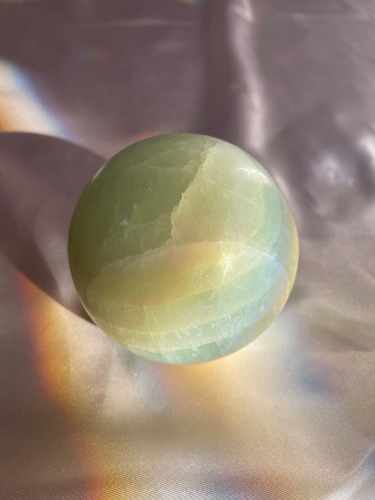 Green Calcite Sphere (571g)