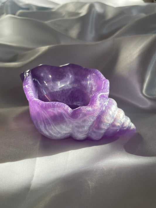 Purple Shell Trinket Holder