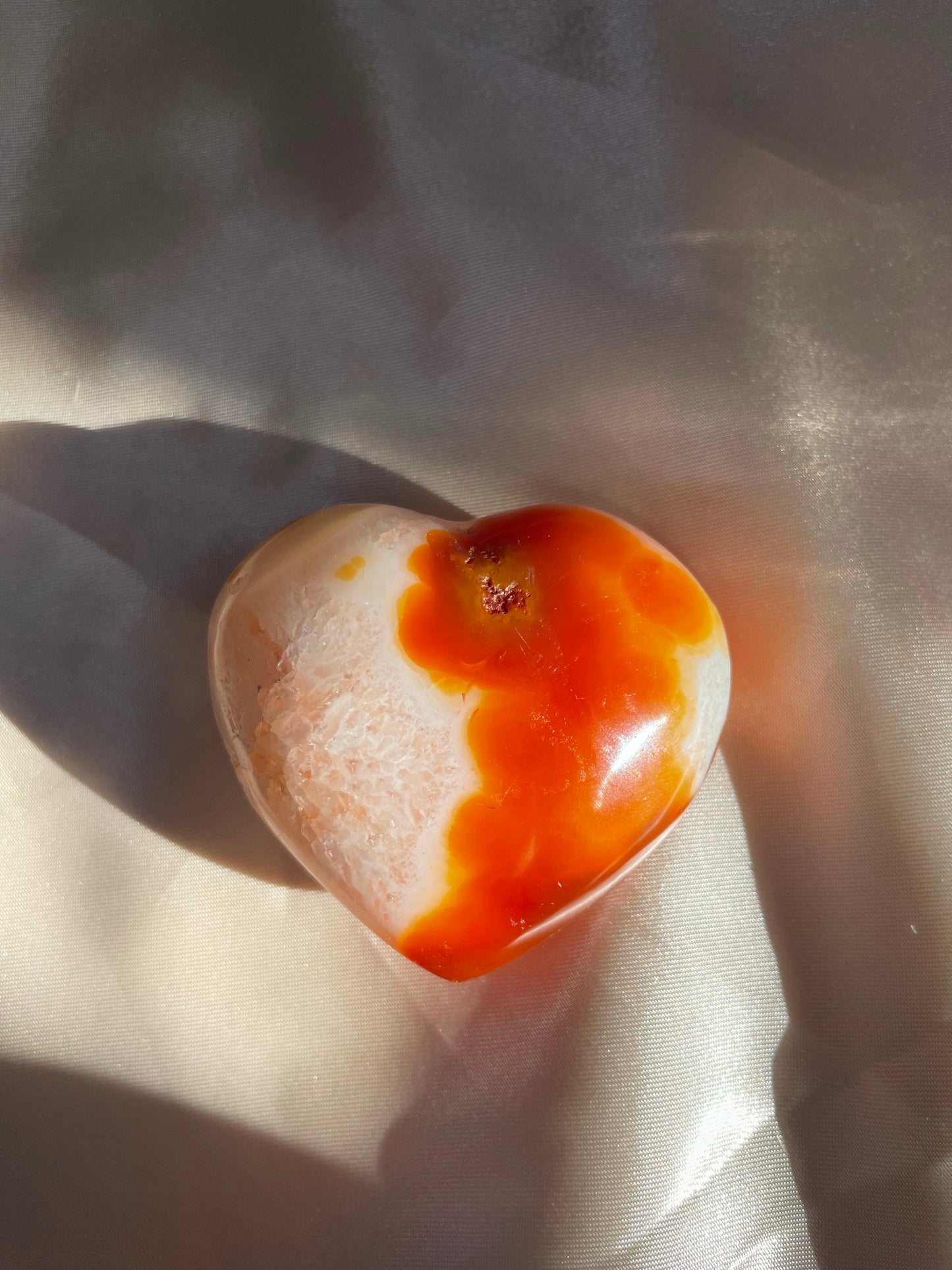 Carnelian Heart A (113g) - 6cm