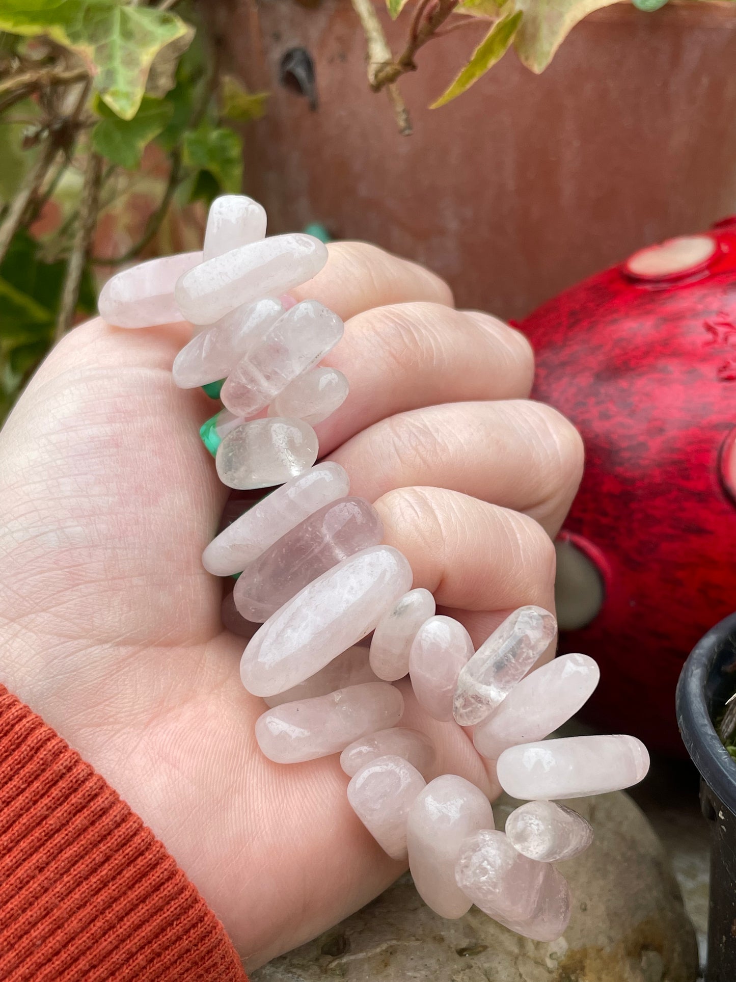 Rose Quartz Beaded Bracelet