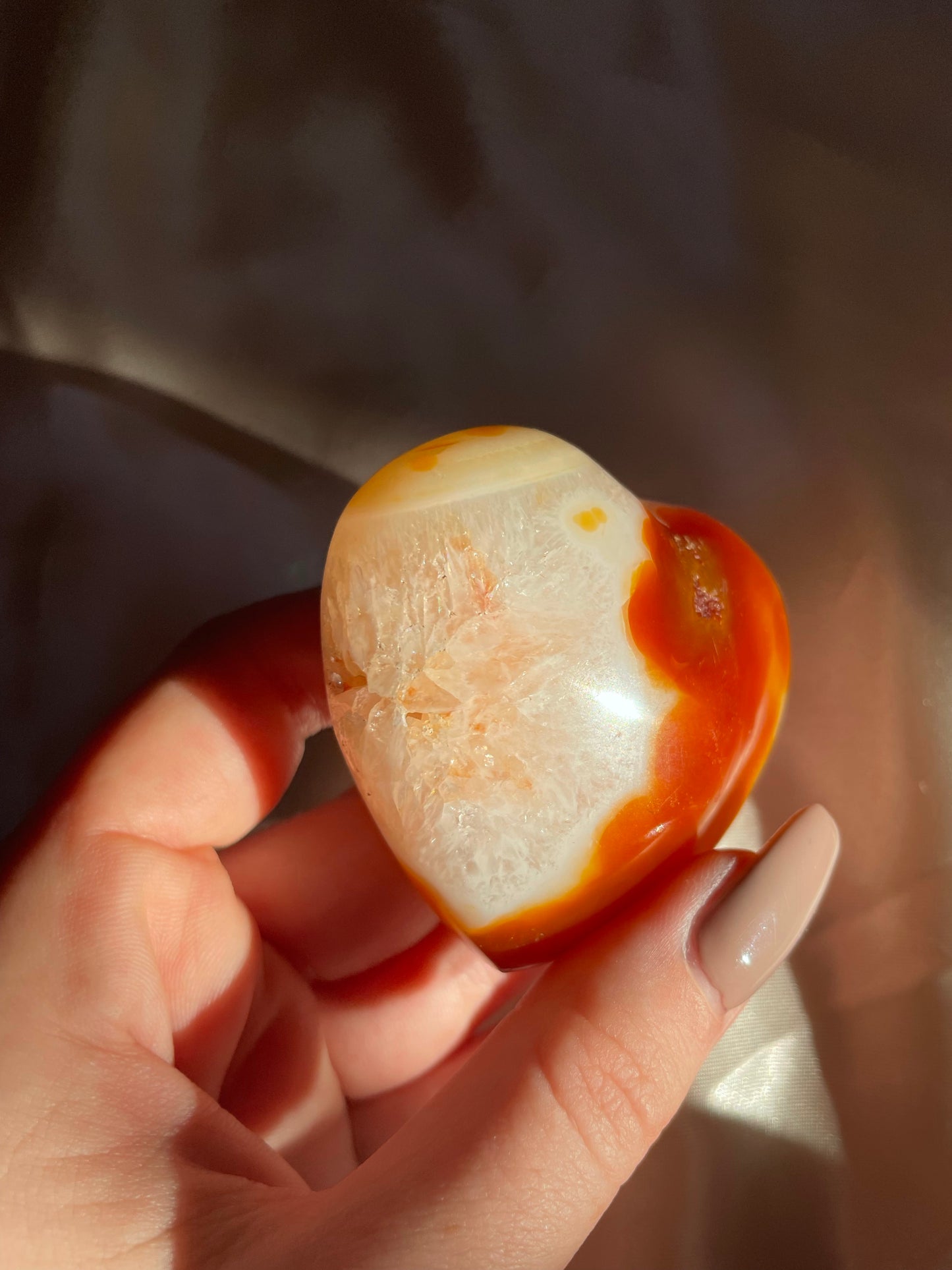 Carnelian Heart A (113g) - 6cm